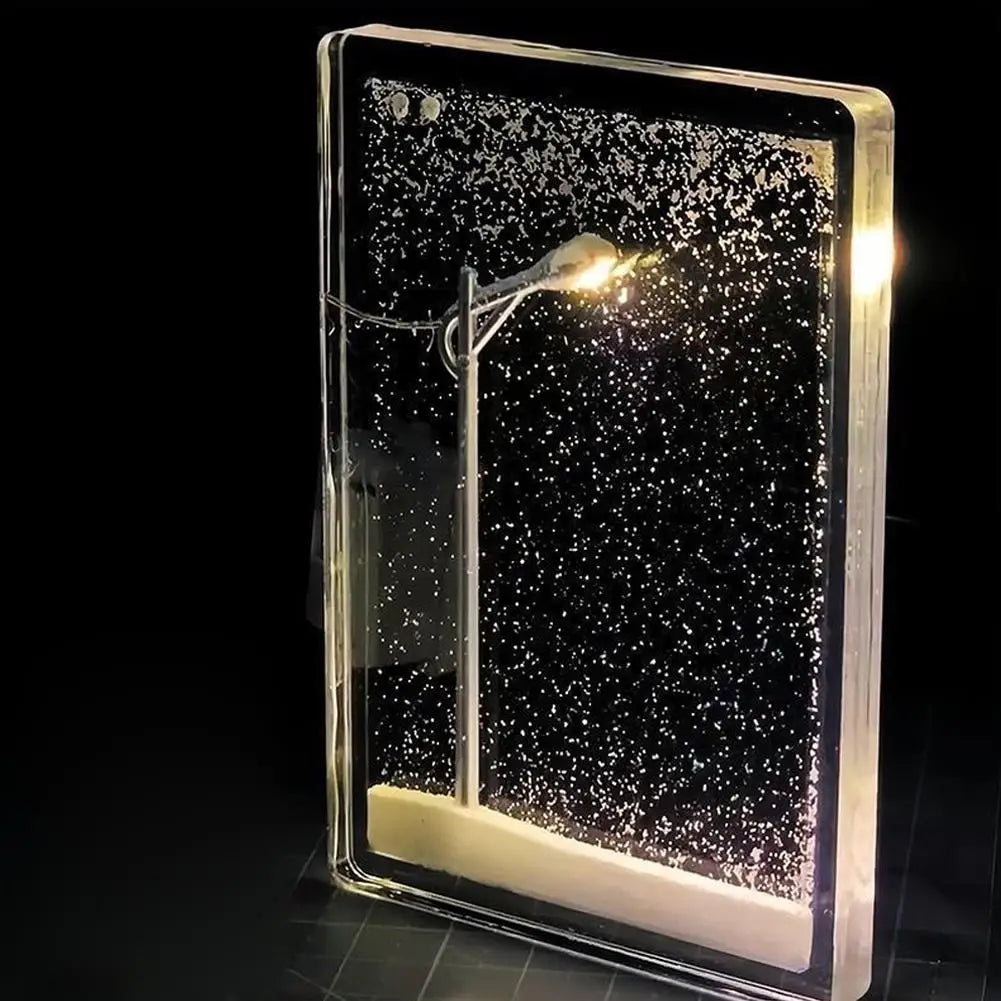 Veilleuse Lampadaire - Effet Neige