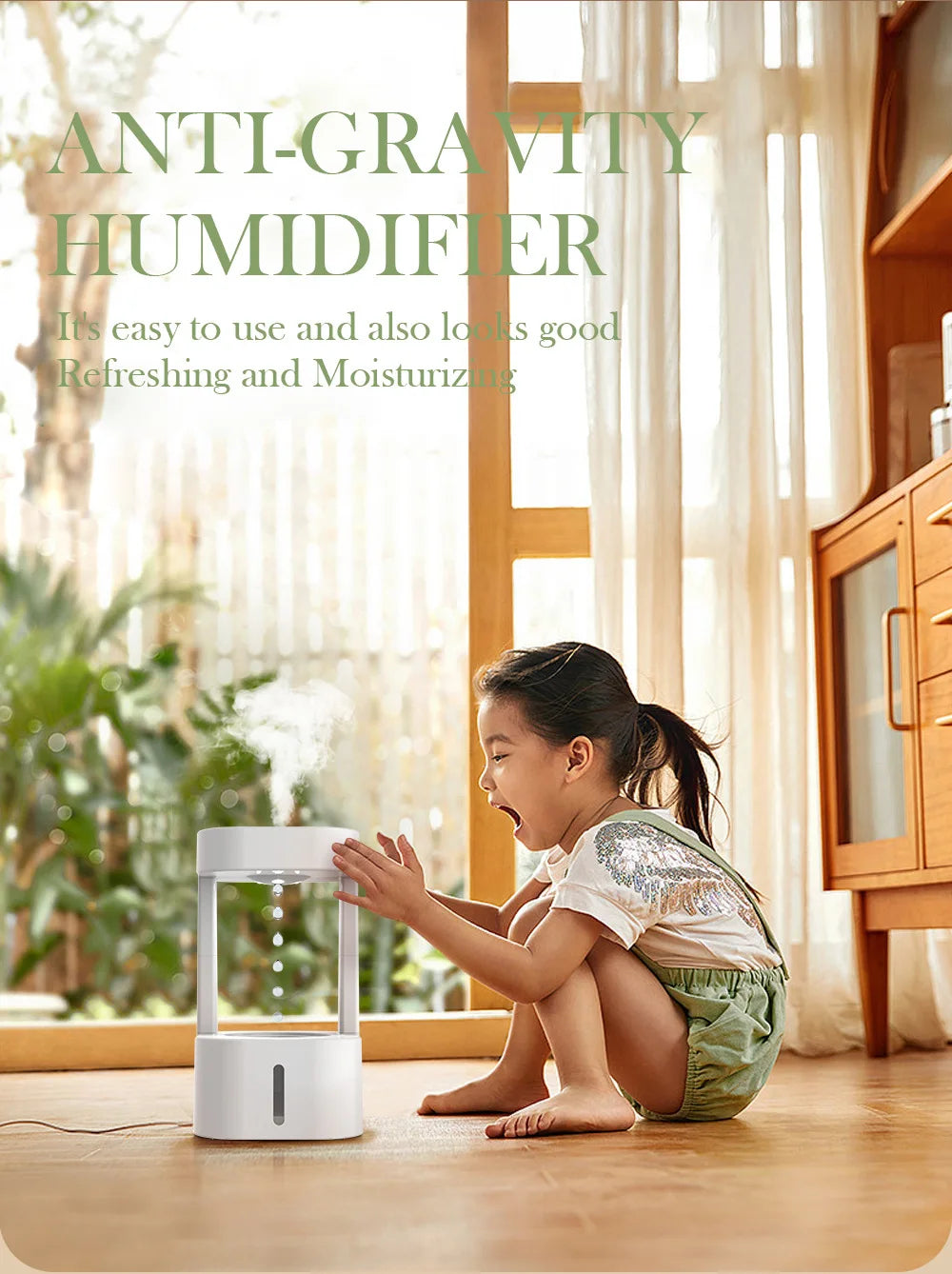Humidificateur LED - 580ML - Anti-Gravity